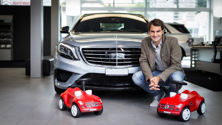 Ein perfektes Doppel / Roger Federer ist Markenbotschafter von Mercedes-Benz Schweiz (BILD)