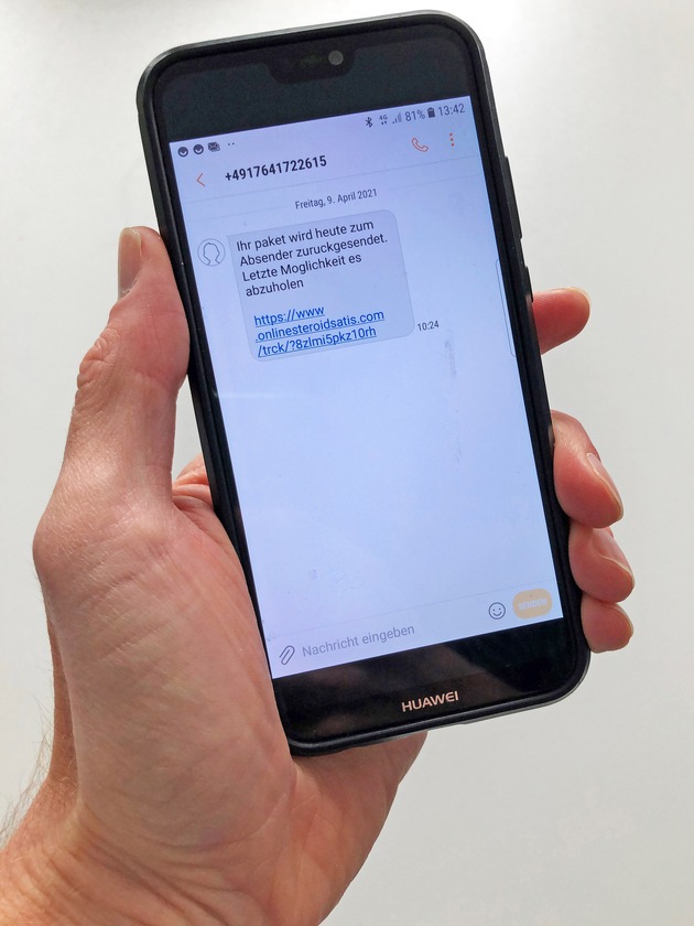 POL-ME: Polizei warnt vor Fake-SMS - Kreis Mettmann - 2104034