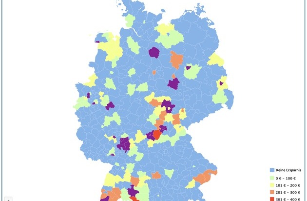 Stromauskunft.de: Strompreis-Atlas zeigt die Regionen in Deutschland, wo sich ein Wechsel jetzt noch lohnt