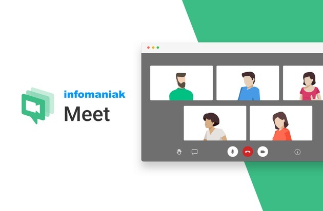 Infomaniak: Infomaniak startet meet.infomaniak.com, eine kostenlose, sichere und unabhängige Lösung für Videokonferenzen