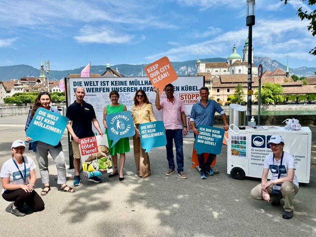 Medienmitteilung: «Littering in Solothurn: Unterschriften-Sammeln einmal anders»