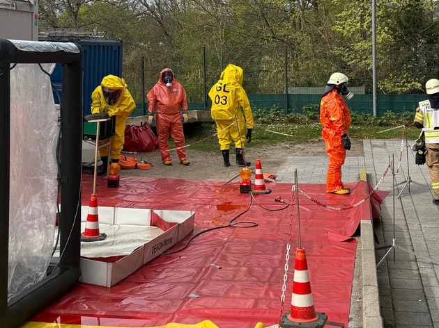 FW-GL: Gefahrstoffaustritt in Nebengebäude des Evangelischen Krankenhauses - Einsatz beendet