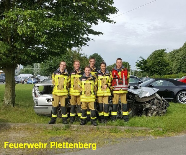 FW-PL: Plettenberg-Löschgruppe Ohle vertritt zum fünften Mal in Folge erfolgreich die Plettenberger Feuerwehr bei den deutschen Meisterschaften in der Verkehrsunfallrettung