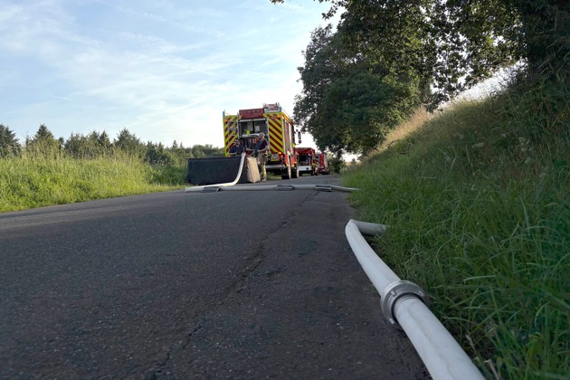 FW VG Asbach: Auf Waldbrände vorbereitet: Einheiten üben gemeinsam