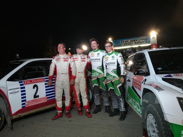 Grandioser SKODA Doppelsieg: Fabian Kreim vor Matthias Kahle bei international stark besetzter Lausitz-Rallye (FOTO)