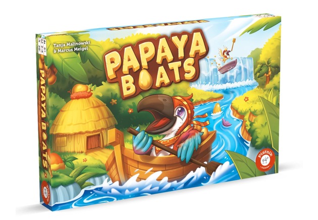 Papaya Boats: Wer sammelt heimlich die meisten Papayas? Fruchtig-süßes Kinderspiel von Piatnik