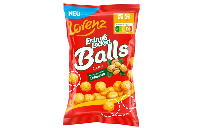 Presseinformation Lorenz: ErdnußLocken Balls: Ein rundes Snack-Vergnügen