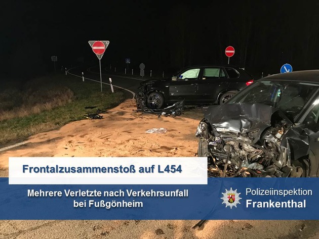 POL-PDLU: (Fußgönheim) - Schwerer Verkehrsunfall mit Personenschaden