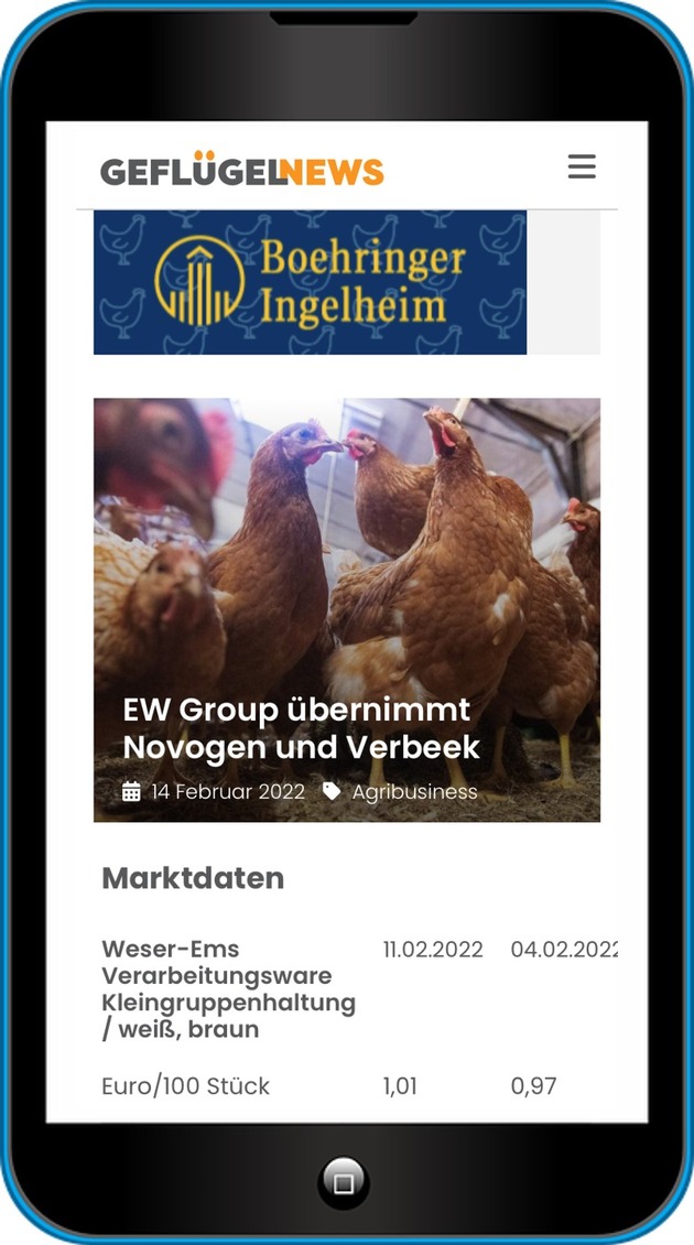 Neue Plattform für Geflügelhalter: www.geflügelnews.de