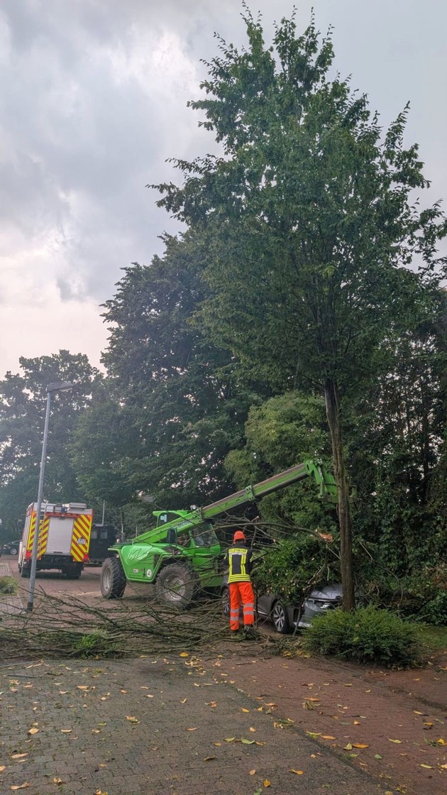 FW Sonsbeck: Unwettereinsatz im Gemeindegebiet