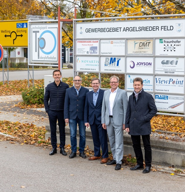M-net nimmt neues Glasfasernetz für Gewerbegebiete in Oberpfaffenhofen und Gilching in Betrieb