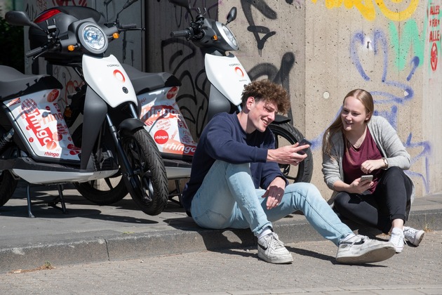 In Nippes, Ehrenfeld und Mauenheim - Kölner E-Moped-Sharing &quot;rhingo&quot; wächst weiter