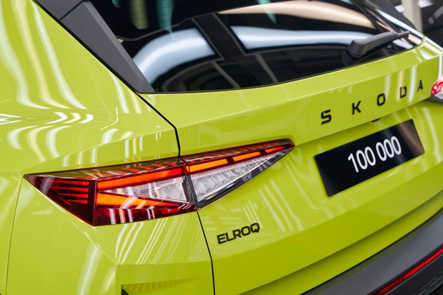 Škoda Auto produziert den 100.000. vollelektrischen Elroq