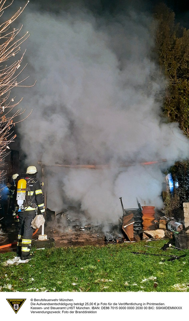 FW-M: Erneut mehrere Brände in München (Stadtgebiet)