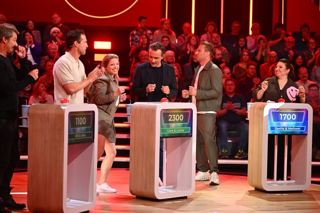 Caro Frier, Sasha und Oliver Geissen spitzen die Ohren: Matthias Opdenh&ouml;vel fragt in SAT.1 wieder "Hast Du T&ouml;ne?"