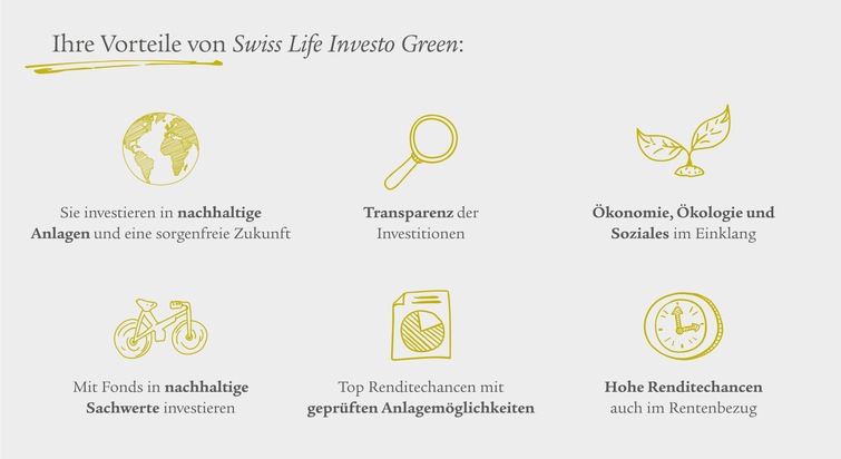Nachhaltig und flexibel vorsorgen – mit Swiss Life Investo Green