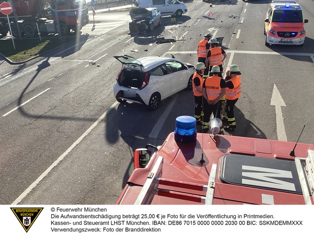 FW-M: Feuerwehr München bei einigen Einsätzen gefordert (Stadtgebiet)