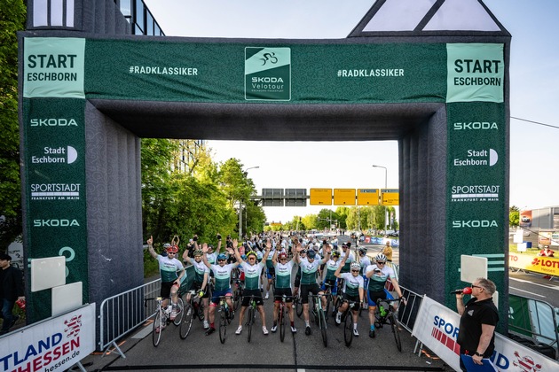 Škoda mobilisiert Radsportklassiker Eschborn–Frankfurt und startet mit Škoda Veloteam bei den Jedermann-Rennen