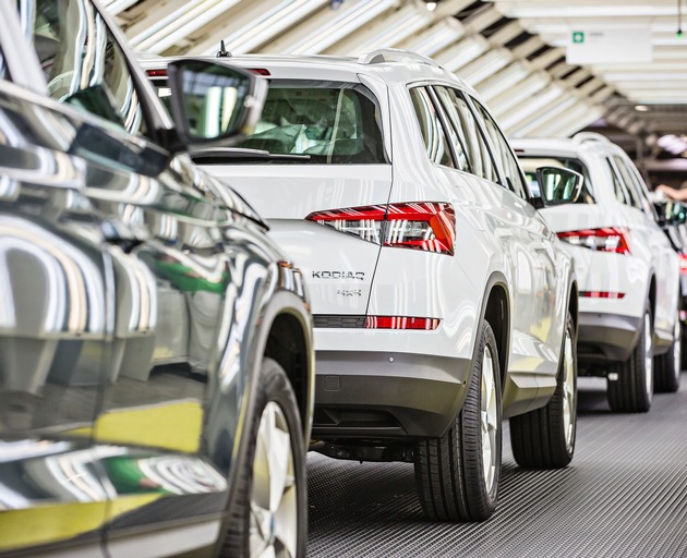 Serienproduktion des neuen SKODA KODIAQ im Werk Kvasiny gestartet (FOTO)