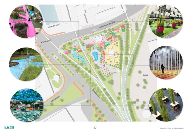 Der Wendersplatz in Neuss wird zum Entrée der Landesgartenschau 2026