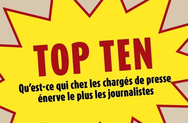 news aktuell (Schweiz) AG: Top dix: Ce qui énerve le plus les journalistes chez les chargés de presse