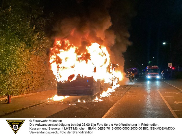FW-M: Bus in Vollbrand (Laim)