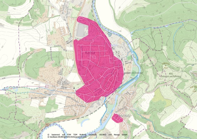 Telekom-Infomobil zum Glasfasernetz in Kahla