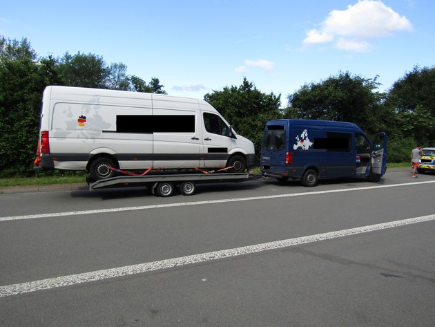 POL-PDKL: A62/Glan-Münchweiler, Anhängelast deutlich überschritten