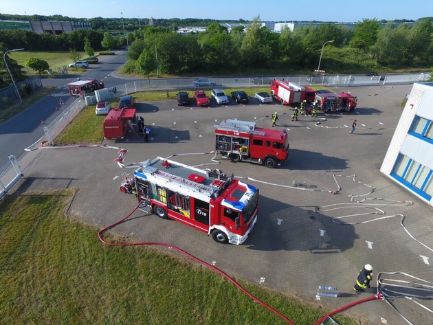 FF Goch: Feuerwehr Goch übt den Ernstfall: 15 Verletzte nach Großbrand