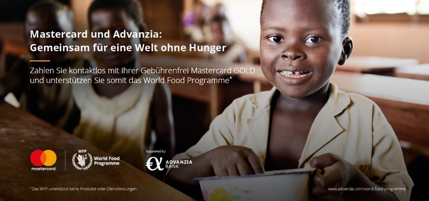 Mastercard und Advanzia: Gemeinsam für eine Welt ohne Hunger