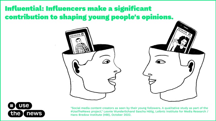 Inspiration, role model, getting to have a say: What makes influencers so successful among young people - and what journalism can learn from them