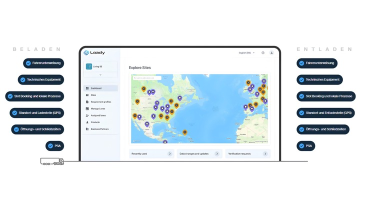 Loady GmbH: Aus SAP-Texten werden Logistikstammdaten / Neue KI-gest&uuml;tzte L&ouml;sung von Loady reduziert den Aufwand beim Daten-Onboarding um bis zu 80%