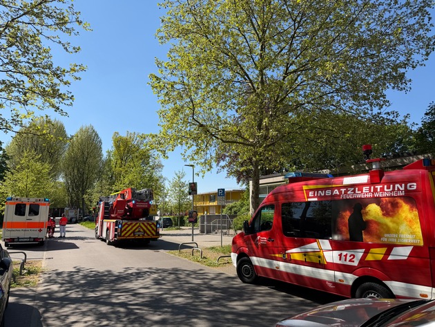 FW Weinheim: Brandmeldealarm und Kleineins&auml;tze im Weinheimer Stadtgebiet