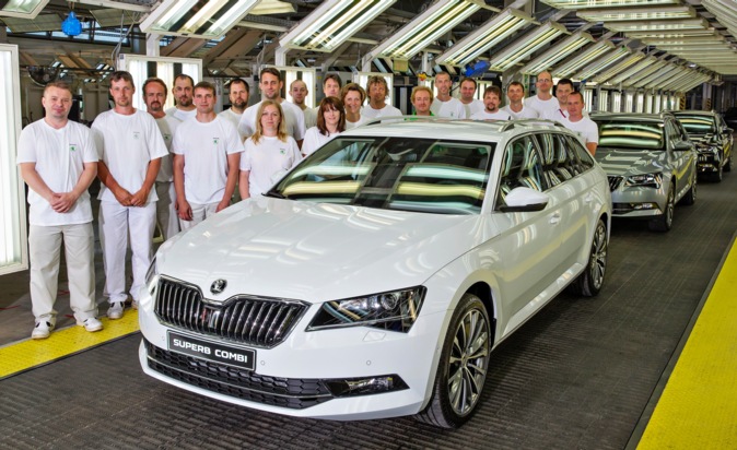 Neuer SKODA Superb Combi: Produktionsstart in Kvasiny (FOTO)