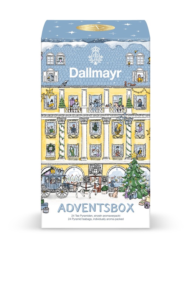 Limitierte Weihnachtsedition: Dallmayr Tee-Adventsbox