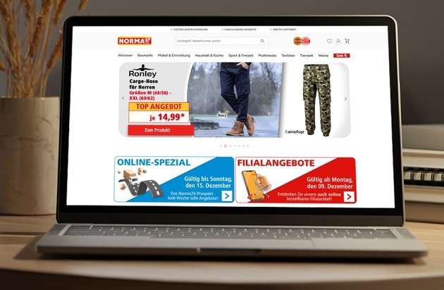 NORMA: NORMA24 bekommt einen moderneren Look: Neue IT-Plattform bringt mehr Transparenz und Übersichtlichkeit / Discounter stellt Onlineshop auf zukunftsfähiges System Spryker um