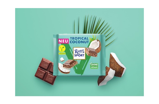 Neu zum Veganuary 2026: Ritter Sport Vegan Tropical Coconut