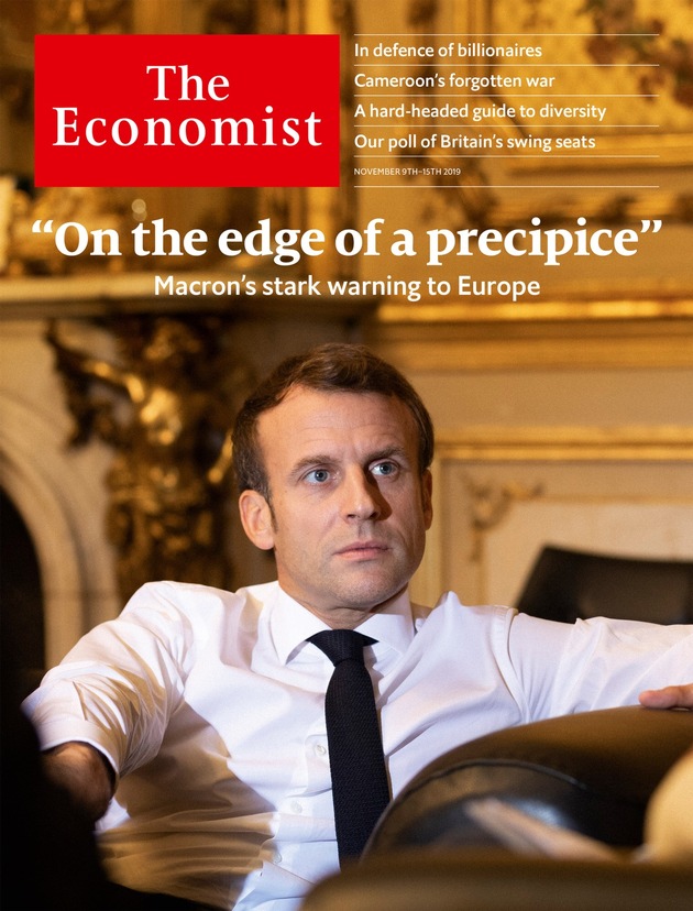 The Economist: Interview: Emmanuel Macron | Milliardäre und Regierungspolitik | Kameruns Krieg | Warrens Gesundheitspolitik