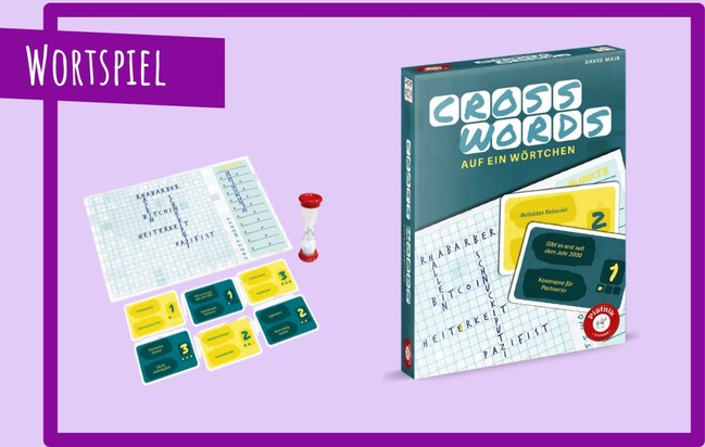 Cross Words: Unterwegs im Wortlabyrinth - Familienfreundliches Wortspiel von Piatnik