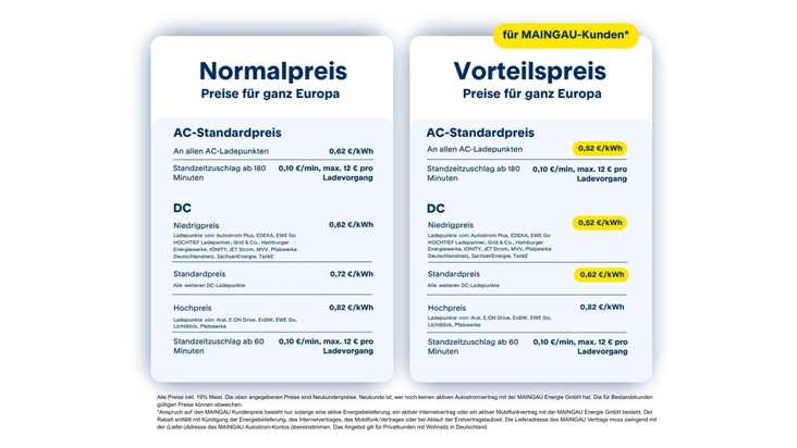 Pressemitteilung: MAINGAU Autostrom vereinheitlicht E-Mobilitätsangebot