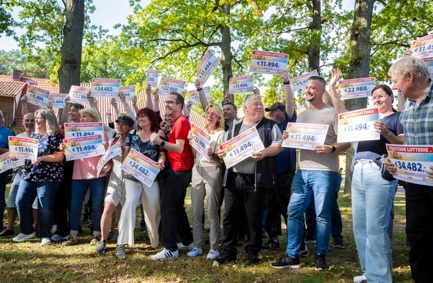 Deutsche Postcode Lotterie: Nach Rosche jetzt Lüder: Postcode Lotterie verteilt zwei Millionen Euro an 67 Gewinner*innen