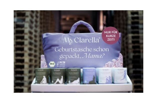 Presseinfo: MyClarella für junge Mütter jetzt im stationären Handel. Erfolgsgeschichte einer deutschen Gründerin.