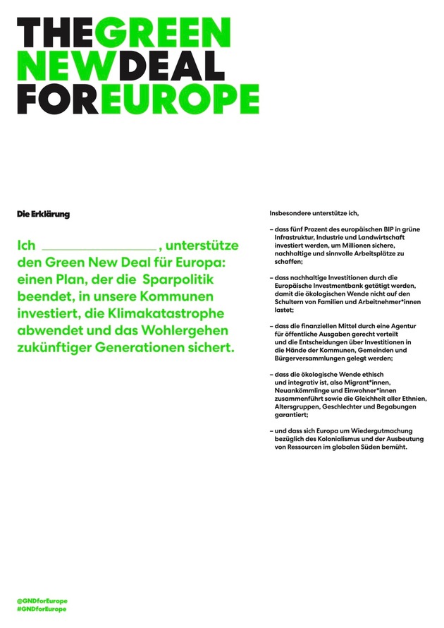 Europas Jugend streikt für einen Green New Deal