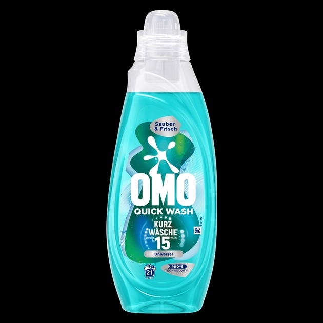 Neu: OMO Quick Wash - Ein Waschmittel, das speziell für die Kurzwäsche entwickelt wurde