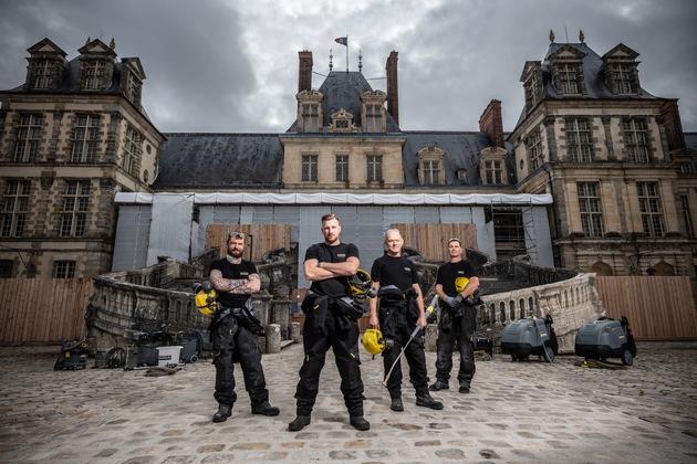 Kärcher reinigt UNESCO-Weltkulturerbestätte Schloss Fontainebleau bei Paris
