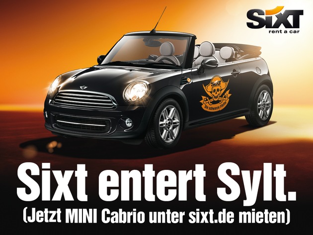 &quot;Sixt entert Sylt&quot;: Die schwarze Flotte erobert die Nordseeinsel / Sixt erweitert die Sylter Fahrzeugflotte um MINI Cabrios / Ab April stehen rund 100 MINI Modelle zur Verfügung (FOTO)