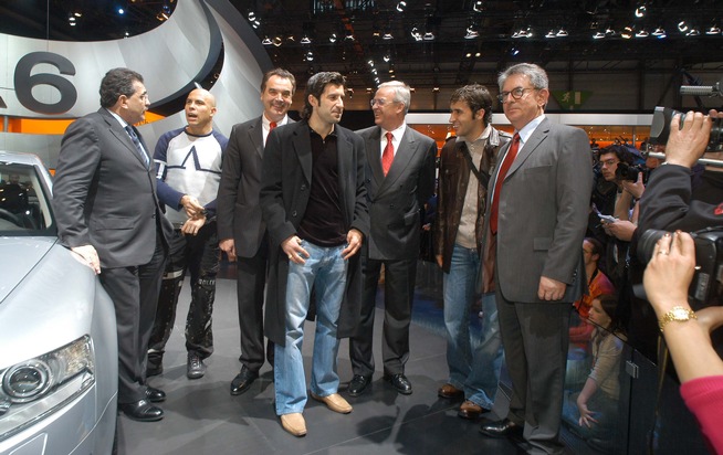 Real Madrid Spieler zu Besuch am Messestand des Sponsorpartners Audi beim Autosalon in Genf