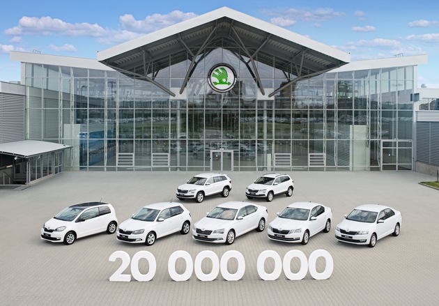 SKODA AUTO erreicht Meilenstein von 20 Millionen produzierten Automobilen (FOTO)