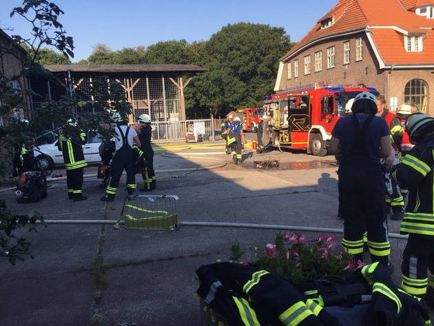 FW-KLE: Brand im Kraftwerk / Schweissgerät fängt Feuer