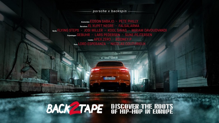 Porsche präsentiert Hip-Hop-Dokumentation &quot;Back 2 Tape&quot; / Ab sofort auf Instagram, TikTok, YouTube, Spotify und im Porsche Newsroom
